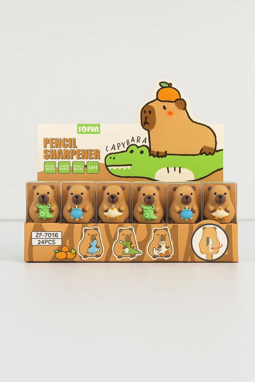 Точилка для карандашей "Capi and the turtle", brown