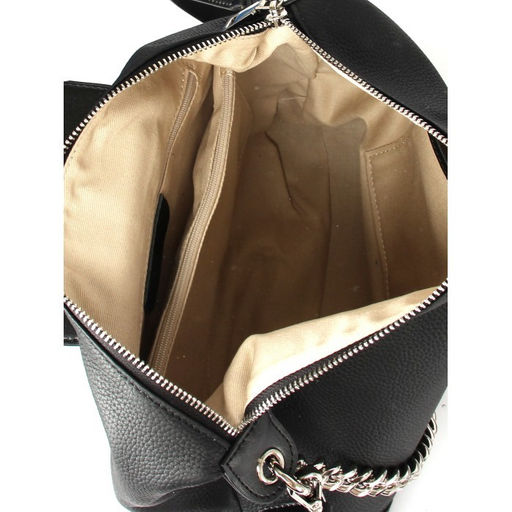 Сумка женская натуральная кожа GU 2066-M 769, 1отд+еврокарм, плечевой ремень, череый 259061 - Adelia фото 3