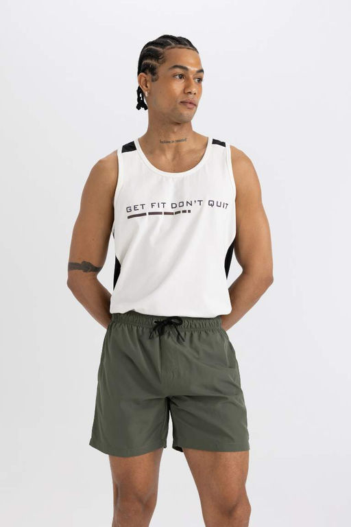 Короткие шорты для плавания на сетчатой подкладке - Defacto фото 2