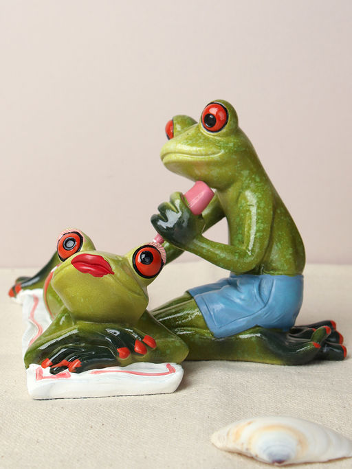 Фигурка Лягушка на отдыхе 9,5 см / YX39019 /уп 16/ - Галеонтрейд фото 3