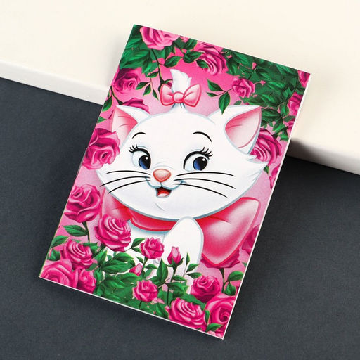 Цена за 40 шт. Блокнот А7, на скрепке, 16 листов, в клетку, Коты аристократы