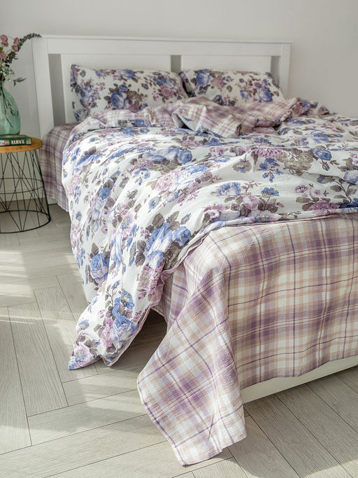 Комплект постельного белья 2-спальный фиолетовый бязь - Denastia фото 5