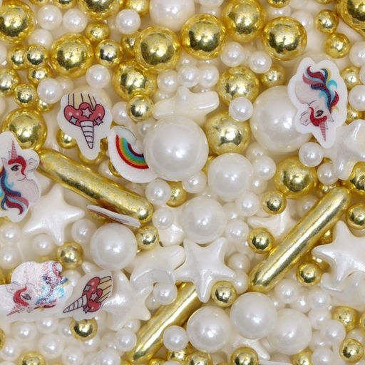 Посыпка кондитерская Детский праздник, бело-золотая, 50 г - Simaland фото 3