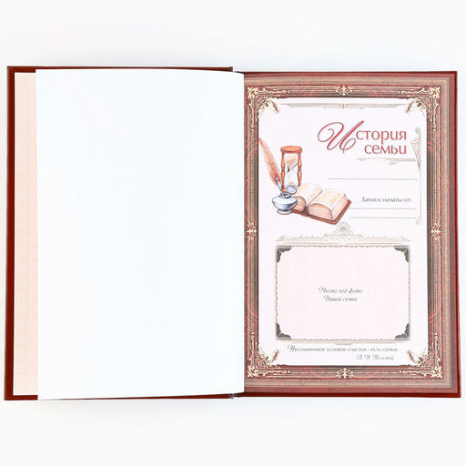 Родословная книга новогодняя «Дед Мороз» 17×2×23.7 см