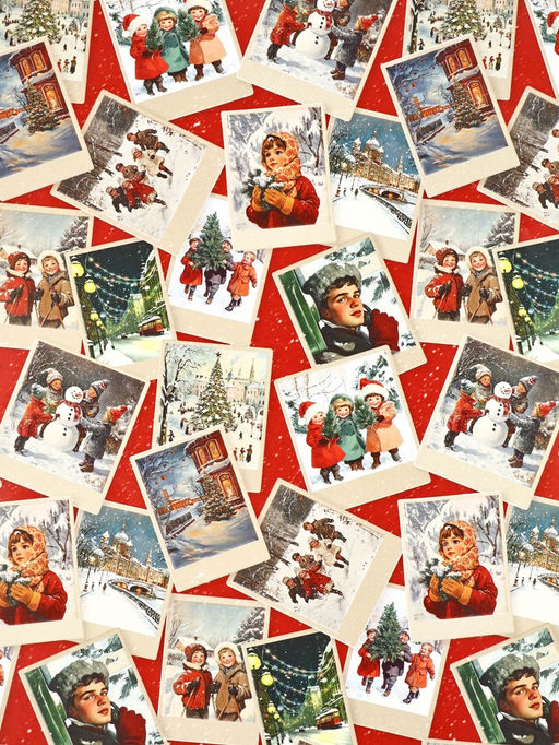 Набор упаковочной бумаги «Новогодняя», 4 листа, 70 × 100 см