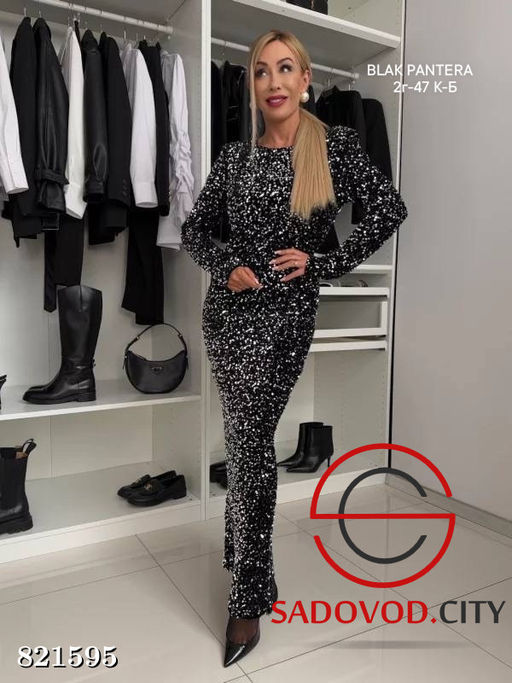 Платье женское с пайетками - Bruno фото 3