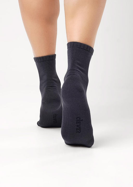 CLE Носки жен.Д2222 блеск вискоза чёрный - Clever wear фото 5