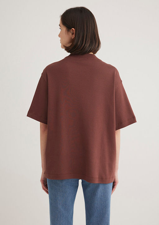 Kahverengi Tisort - Mavi фото 5