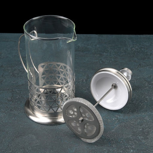 Френч-пресс стеклянный Доляна «Фараон», 1 л, 15,5×12×24,5 см