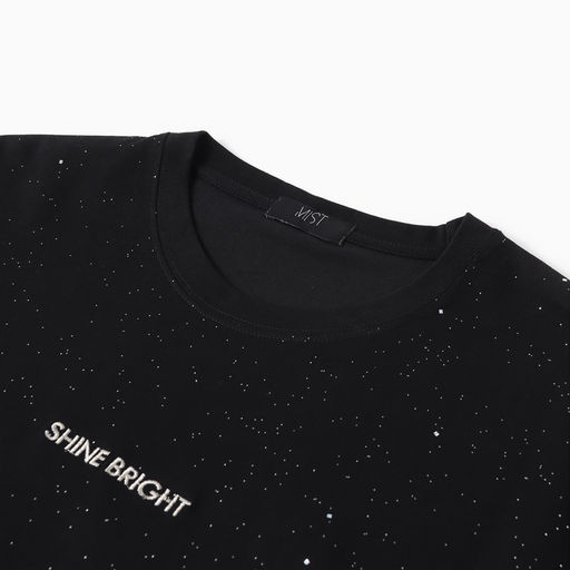 Футболка женская MIST Shine Bright, размер XL, черная