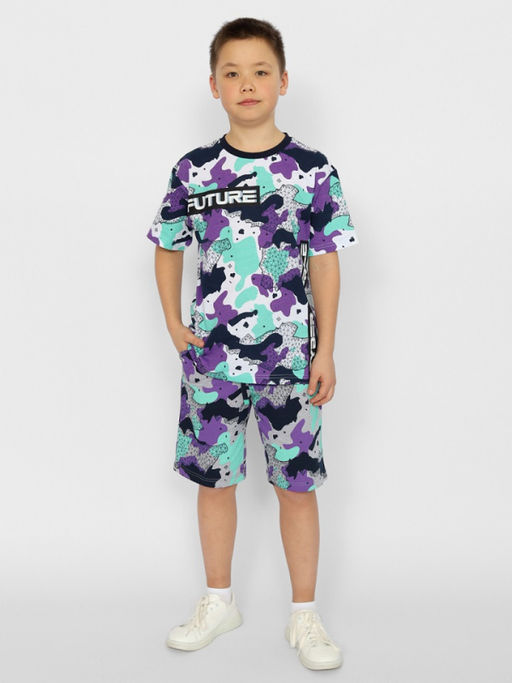 CRB wear / CSJB 63562-44-374 Футболка для мальчика,фиолетовый/Ex.Cherubino фото 2