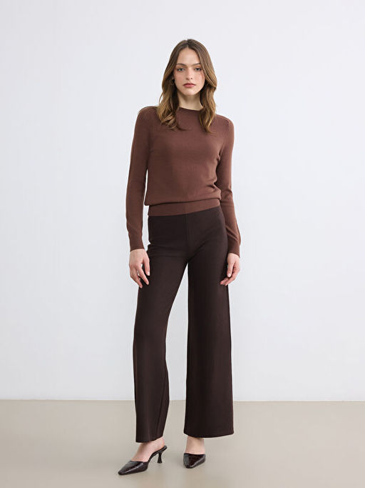 Bisiklet Yaka Kad?n Triko Kazak