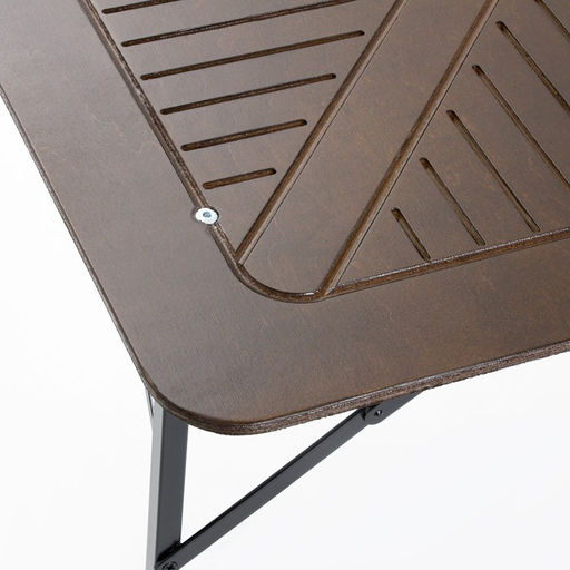 Комплект садовой мебели «Бистро», 4 стула, квадратный стол, коричневый