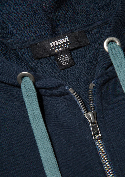 Mavi Logolu Fermuarl? Lacivert Sweatshirt  фото 6