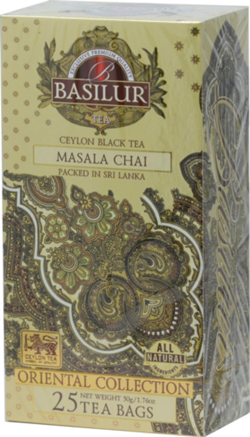 BASILUR. Восточная коллекция. Масала чай карт.пачка, 25 пак.  фото 2