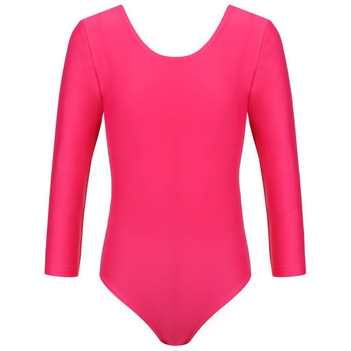 Купальник гимнастический Grace Dance, с длинным рукавом, р. 38, цвет малина  фото 9