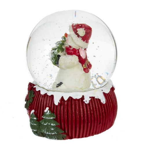 Фигурка декор в стекл шаре "Мишка/Снеговик/Дед Мороз/Олень", D 6.5 см, L6,5 W6,5 H9 см, 4в.