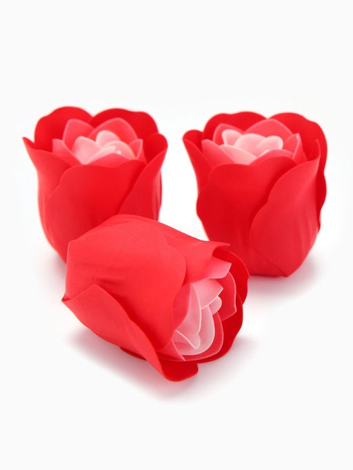 Набор мыльных роз в коробке 16 штук, красно-белые - SB BEAUTY фото 7