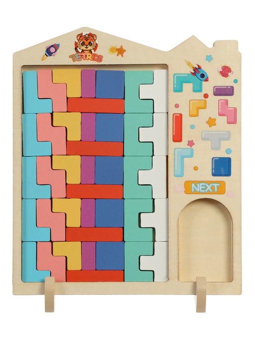 Развивающая головоломка «Тетрис», деревянный