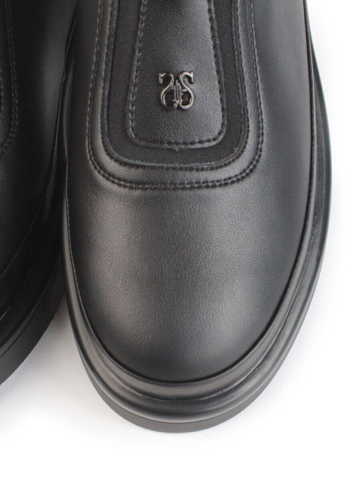 03-PDL 308-1 BLACK Полуботинки женские (натуральная кожа)