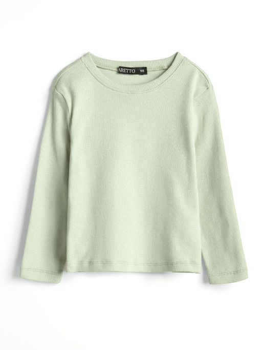 Фуфайка (футболка) с длинным рукавом+Юбка, Laurel Green 15-6313