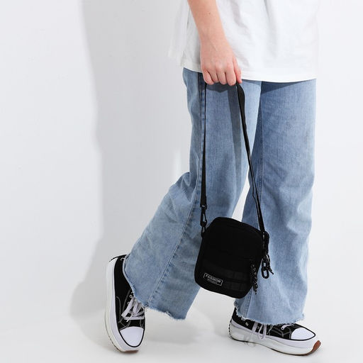 Сумка молодёжная на молнии, 1 наружный карман, цвет чёрный - Simaland фото 8