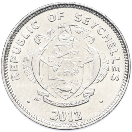 Монета 25 центов 2012 года Сейшелы