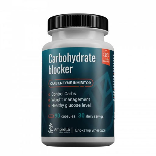 Carbohydrate blocker Блокатор углеводов, капсулы 90 шт. - Ambrella фото 2