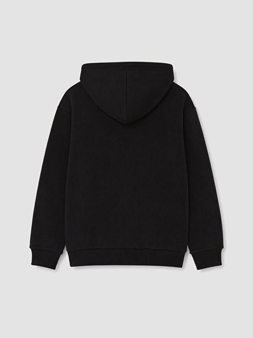 Kap??onlu Erkek ?ocuk Fermuarl? Sweatshirt