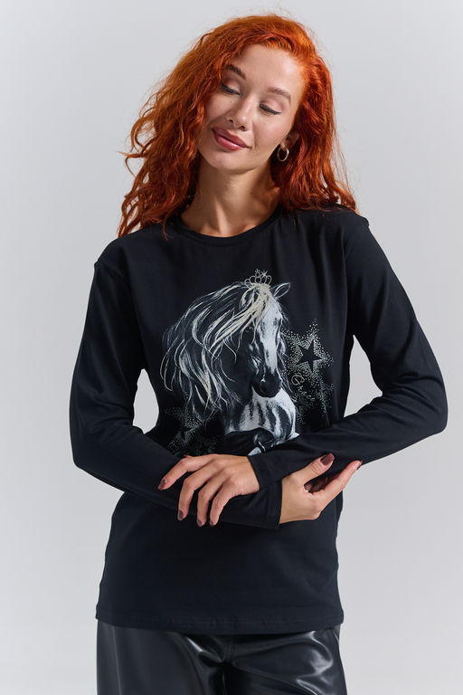 8575 футболка с дл.рукавом унисекс