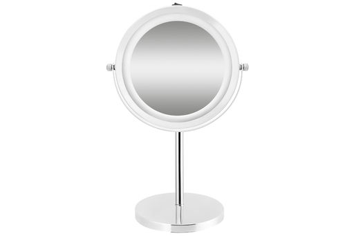 Зеркало двустороннее на подставке 20,5*13,5*33 см Хром со светод.подсвет.,с кнопоч.переключат. - Elan gallery фото 6