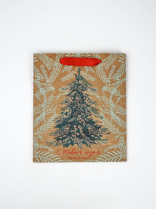 Набор пакетов крафтовых «Новогоднее поздравление»