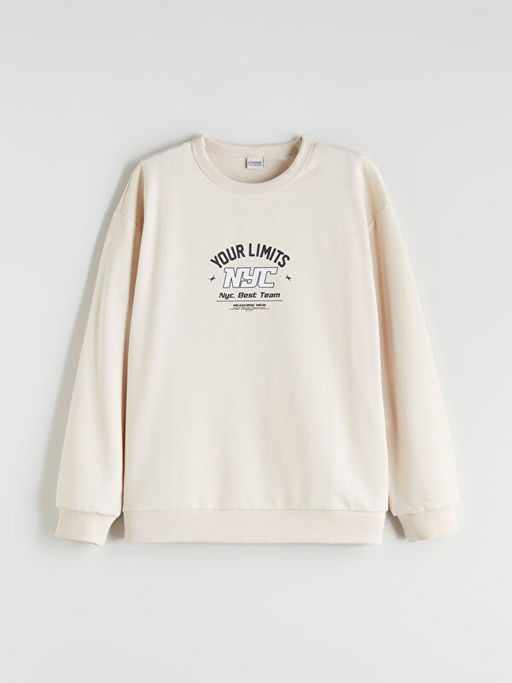 Bisiklet Yaka Erkek ?ocuk Sweatshirt