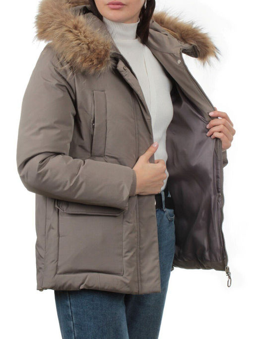 7368 GRAY/GREEN Куртка зимняя женская (200 гр. холлофайбер) - Fashion фото 6