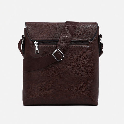 Сумка мужская, цвет коричневый - Simaland фото 4