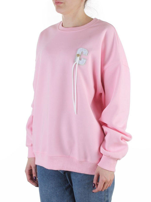 5601 PINK Свитшот женский (100% хлопок)