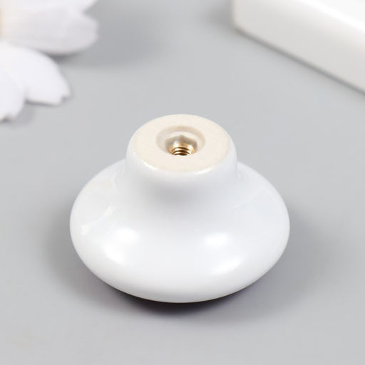 Фурнитура для шкатулки, ручка Космонавт с воздушными шариками, керамика, металл, 3.8?3.8 см