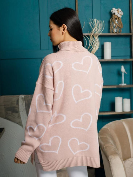 Водолазка удлиненная Сердца - Есения фото 9