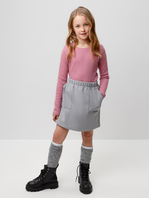 КР 302673-1/пепельная роза джемпер (лонгслив) для дев