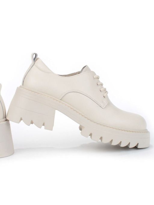 01-C1802-3 BEIGE Ботинки демисезонные женские (натуральная кожа)