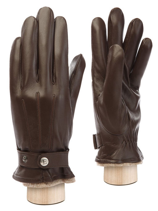 Перчатки мужские 100% ш IS980 d.brown/brown