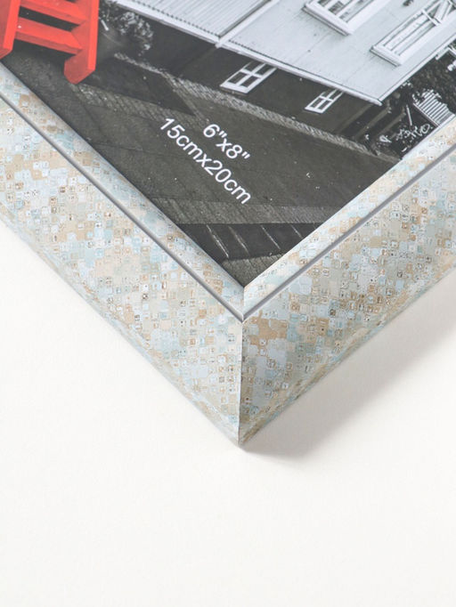 Фоторамка для фото 15×20 см «Марокканская мозаика», пластик, оттенки голубого, 25×20×2 см