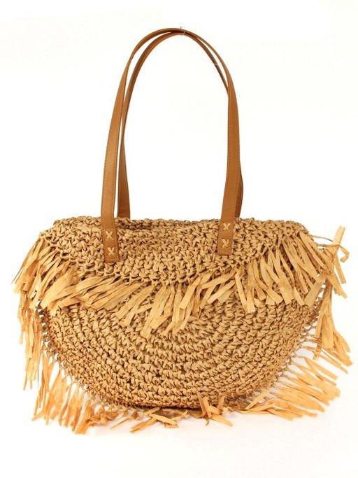 Сумка пляжная текстиль SNX-040, 1отд, бежевый SALE 265633 - Bobo фото 2