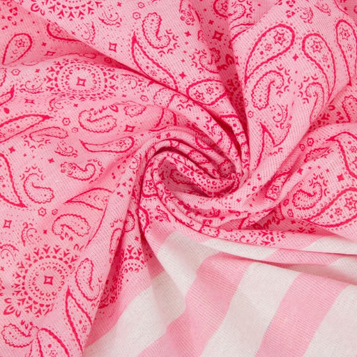 Полотенце для ванны Пештемаль Этель Персия 90х170см, 150г/м,80% хл, 20% п/э, розовый  фото 3