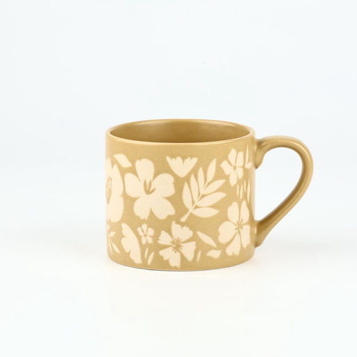 Кружка чайная керамическая «Флори», 320 мл, ручная работа