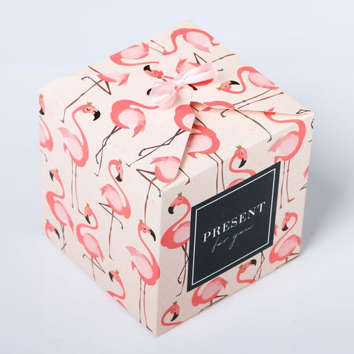 Коробка подарочная складная, упаковка, Present for you, 12×12×12 см
