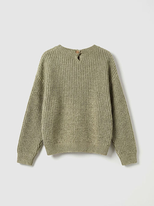 Kalp Nak??l? K?z ?ocuk Triko Kazak