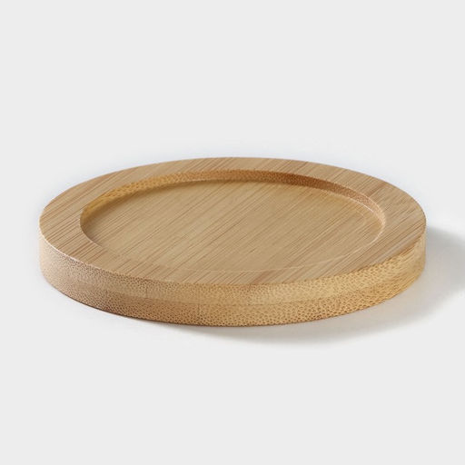 Сахарница фарфоровая с ложкой на деревянной подставке BellaTenero, 170 мл, цвет белый  фото 12