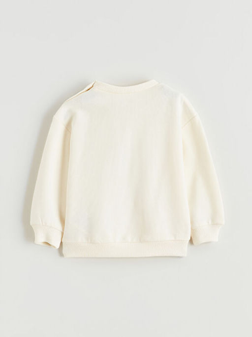 Hayvan Nak??l? Erkek Bebek Sweatshirt