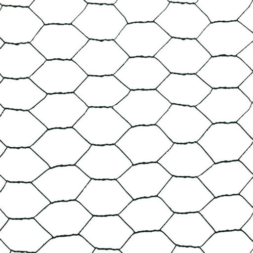 Сетка плетёная с ПВХ покрытием, 5×1 м, ячейка 25×25 мм, d=0.9 мм, металл, Greengo